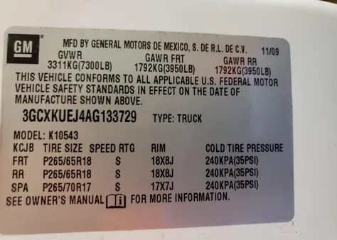 3GCXKUEJ4AG133729